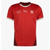 Švajčiarsko Domáci futbalový dres ME 2024 Krátky Rukáv